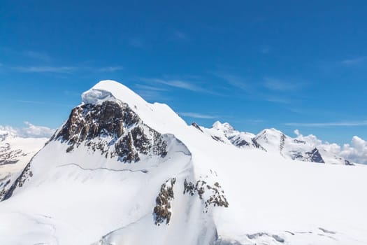 Mountain Range Landscape with Blue Sky at Matterhorn, Switzerland