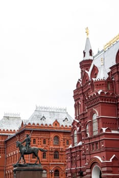 The Historical Museum in Moscow, near the Red Square.