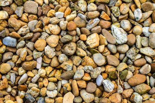 Rocks in different colors and shapes, background.