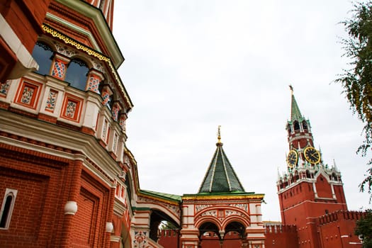 St Basil Cathedral in Moscow, in the Red Square.