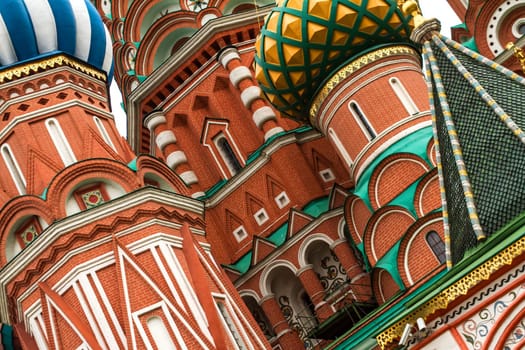 St Basil Cathedral in Moscow, in the Red Square.