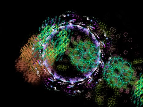 A digitally generated background fractal..
