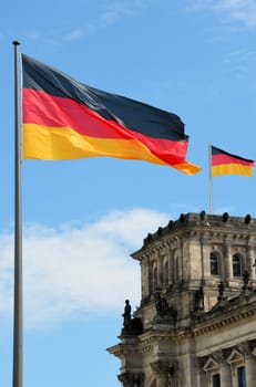 Flags at the Reichstag