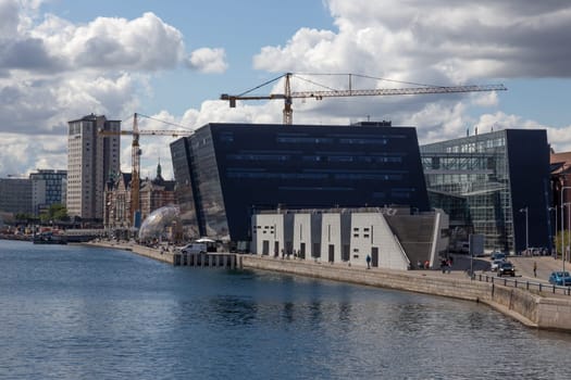 Danish Royal Library on the Canal to Copenhagen Harbour