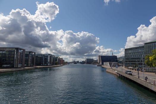 Long canal leading to Copenhagen harbour