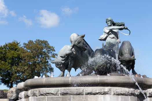 Gefion Fountain at the Port of Copenhagen