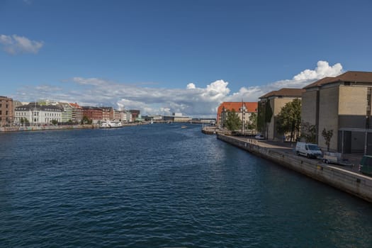 View from the bridge towards the Copenhagen Opera House