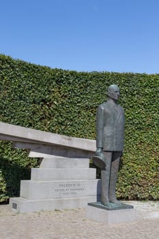 Statue of King Frederik IX in the port of Copenhagen