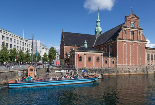 The Holmes Kirke on the Canal in the centre of Copenhagen