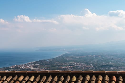 View of Castelmola very beautiful town in Sicily
