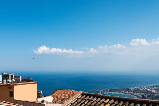 View of Castelmola very beautiful town in Sicily