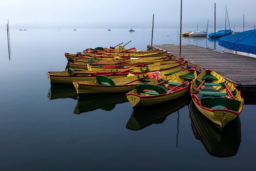 Rowing boats at Lake Pfaffikoner