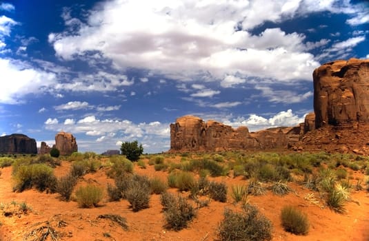 Butte in Monument Valley, Arizona
