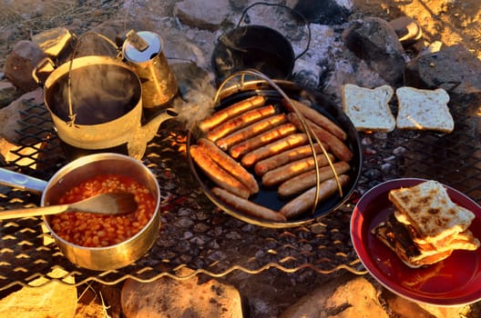 Australian outback fruehstueck