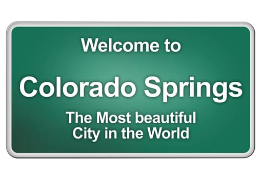 Green village sign with friendly Greetings