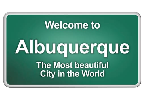 Green village sign with friendly Greetings