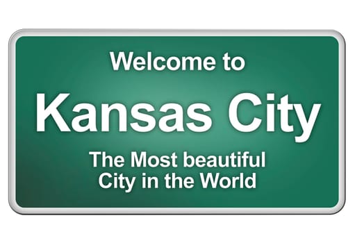Green village sign with friendly Greetings