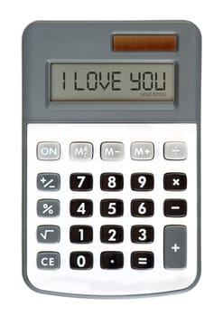 message on the display - money talks - I Love You