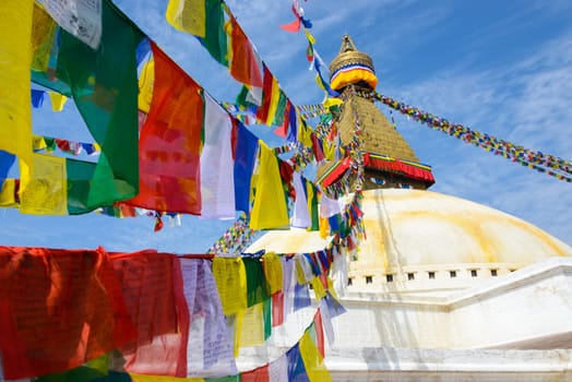 Boudhanath stupa in Kathmandu, Nepal