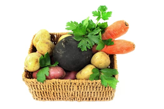 different vegetables in one basket
