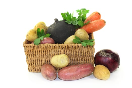 different vegetables in one basket