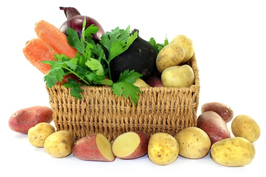 different vegetables in one basket