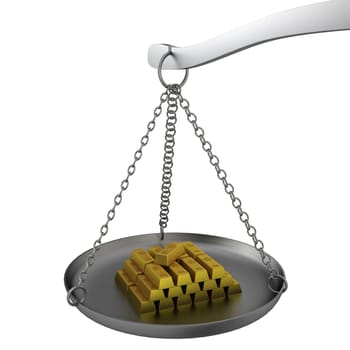 Scales. 3d illustration on white background