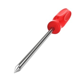 Screwdriver. 3d illustration on white background