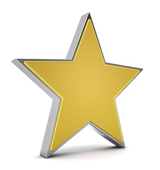 star - 3d render on white