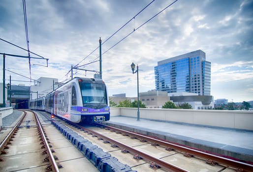 popular Charlotte Area Transit System servicing 23 million yearly trips arriving at the uptown station