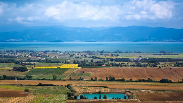 In the distance of trasimeno