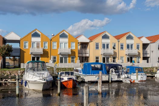 Holiday homes in the port of Rudkabing,Langeland,Denmark