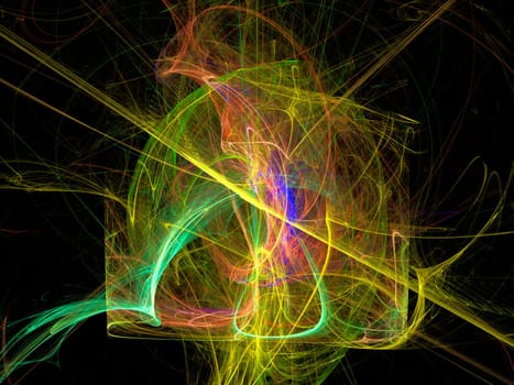 A digitally generated background fractal..
