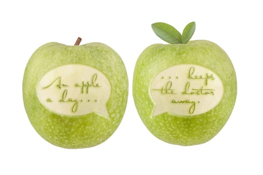 Apples with proverb