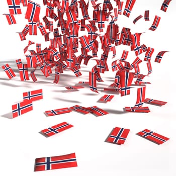 Lots of notes and flags from Norway