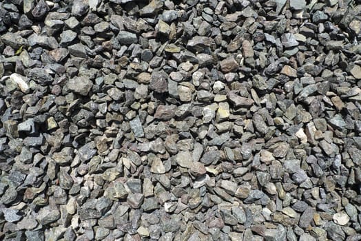 Multicolored pebbles