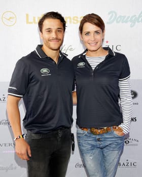 Kostja Ullmann und Anja Kling , .Landrover Public Chill 2015 im Unileverhaus Hamburg