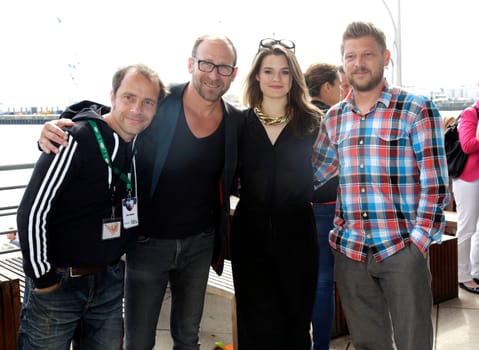 Joo Kraus, Frank Ramond, , Femme Schmidt, Lutz Haefner, .Landrover Public Chill 2015 im Unileverhaus Hamburg .Copyright