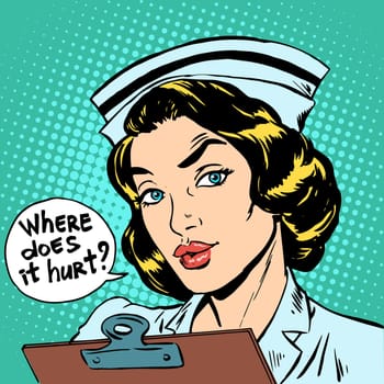 Where does it hurt nurse question. Health hospital medicine