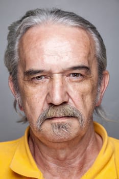 Closeup portriat of an elderly man