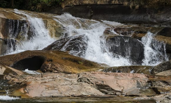 Karome waterfall, Evergreen forest waterfall in Nakhon Si Thammarat, Thailand
