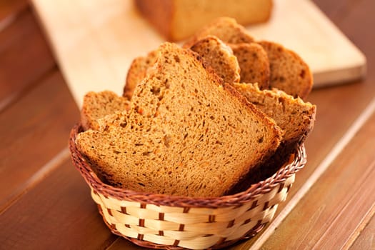 Homemade bread isolated