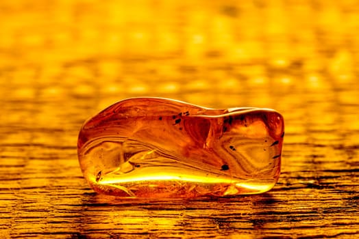 Amber with inclusions