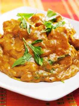 Chicken tikka masala - indian meal