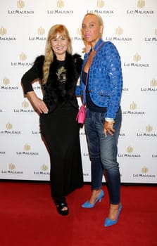 Liz Malraux and Natascha Ochsenknecht , Fashion show Autumn/Winter 2015 by Liz Malraux Design in Hamburg