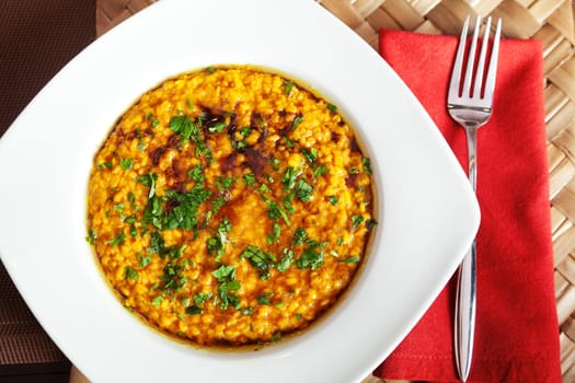 Famous Indian dish Moong dal