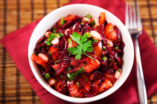 Tomato and beetroot salad