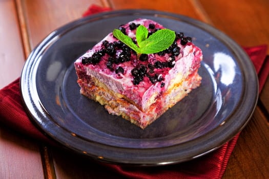Blueberry tiramisu