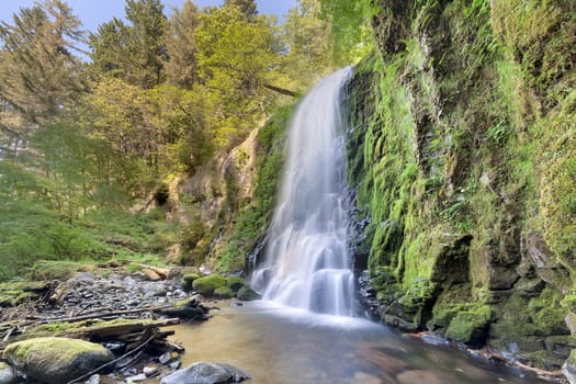 Upper McCord Creek Falls in Columbia River Gorge National Scenic Area Oregon
