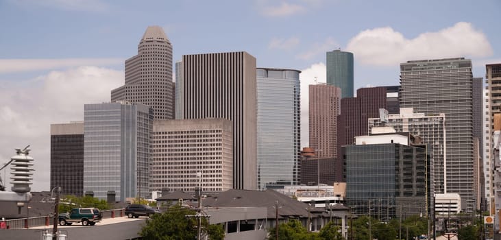 Architecture and Buildings of downtown Hiouston Texas
